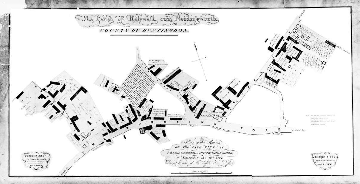 Needingworth 1847 Fire Map