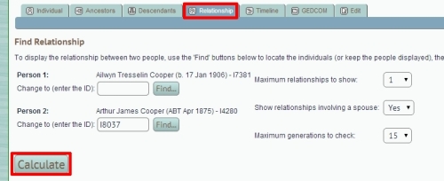 Relationships tab